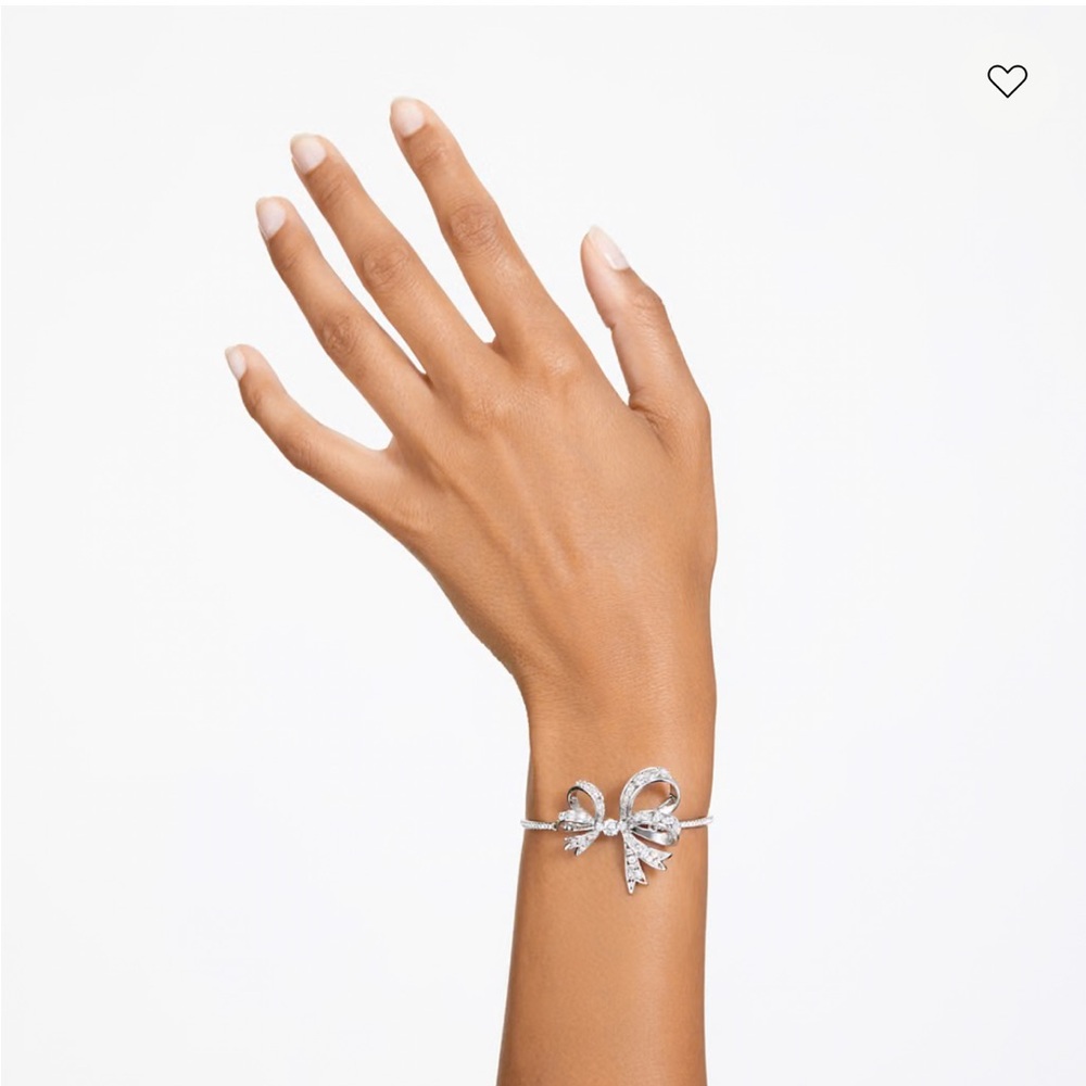 Swarovski Silver Bow Bracelet Volta bangle
Bow, White, Rhodium plated